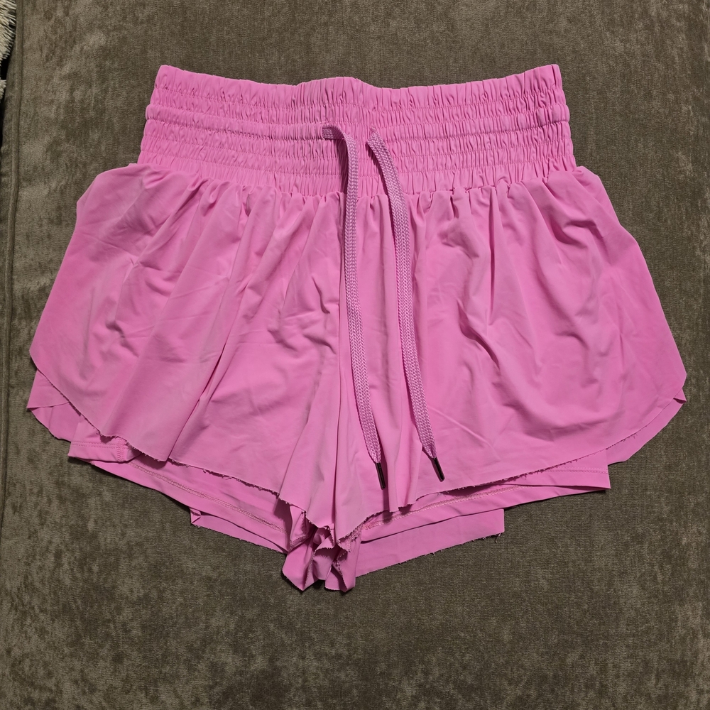 Pink Flowy Women's Shorts